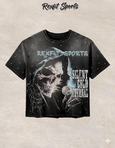 T-shirts personnalisés, impression sérigraphique, logo intégral, strass, streetwear, coupés et cousus, meilleurs t-shirts unisexes effet délavé soleil - Product Image 1