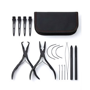 Kit d'outils professionnels pour extensions de cheveux pour salon et barbier, ensemble complet d'entretien, d'installation et de retrait d'extensions de cheveux - Product Image 6