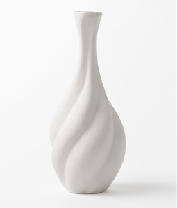 <b>Unique</b> Twisted Contour Heavy Metal <b>Vase</b> Texture Casting Tabletop Decor Bulk Order Supplies - Product Image 1