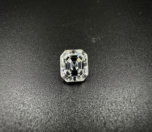 Gema de Moissanita Suelta con Corte Asscher, Fabricada en Laboratorio, Claridad VVS, Color Blanco DEF, para Anillos, Colgantes y Diseño de Joyería - Product Image 4