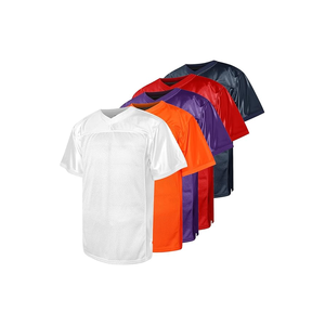 Maillot de football américain personnalisé par sublimation, respirant, antibactérien, séchage rapide, évacuation de l'humidité, imprimé, manches courtes, sport - Product Image 1