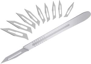 Hospital Used Blade Type Blades Surgical Detachable Scalpels Knives & Scalpel Handles With High Quality Steel By <b>Blush</b> Surgical - Product Image 2