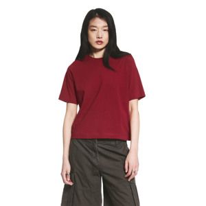 Camiseta de Moda de Manga Corta para Mujer, 100% Algodón, Sólida, Transpirable, Ecológica, de Secado Rápido, Venta al por Mayor, Mejor Calidad, OEM Personalizada - Product Image 2