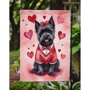 Cairn Terrier Valentine's Day <b>Garden</b> Flag Multicolor Mailbox Decorative Yard Banner <b>for</b> Patio Artwork Flower Yard Lawn <b>Signs</b> - Product Image 3