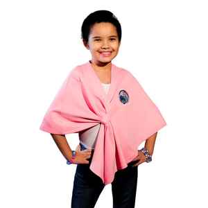 Châle rose pour enfant Jack and Jill, doux, léger et élégant, écharpe de mode pour filles, accessoire décontracté pour les fêtes - Product Image 2