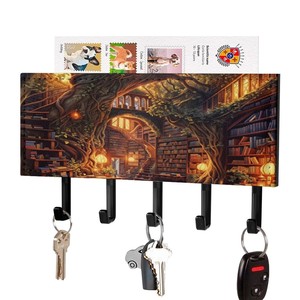 Pine Wood with Metal Hardware wooden <b>key</b> holders and wall hooks OEM Custom Wholesale | Aqdus Saleem India - Product Image 3