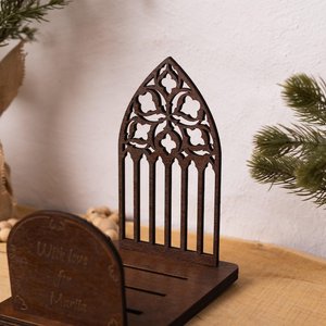 High Quality NEHA ENTERPRISES Wooden <b>Bookends</b> Modern Style Scenic Pattern Rectangle Laser Cut Design Traditional Decorative - Product Image 6