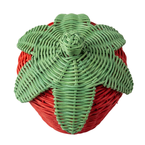 Hot Sale Strawberry Design Wicker Basket Kids Toy Children's Toy Play Pretend Toy Storage <b>Box</b> for <b>Small</b> Toys and Accessories - Product Image 2