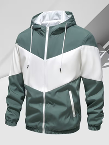 Men's <b>White</b> Black Solid Casual Winter Breathable Knitted Polyester/Cotton Hoodie <b>Jogger</b> Set - Product Image 3
