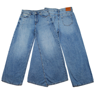 เสื้อผ้าสตรี MASTER TEXTILE ผ้ายีนส์จีบสีกลาง 100% คอตตอน ทรงหลวม เย็บตะเข็บคู่ OEM/ODM - Product Image 4