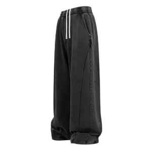 Pantalones Deportivos Casuales de 400G, Color Sólido, con Cordón, Impresión Personalizada, Bordado, Tela de Forro Polar, Impermeables y Transpirables - Product Image 2