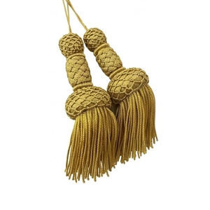 Borlas Doradas Decorativas, Adornos Bordados, Cinta de Moda, Accesorios Religiosos, Borlas para Iglesia, Flecos de Hilo Metálico, Vestimenta Religiosa - Product Image 3