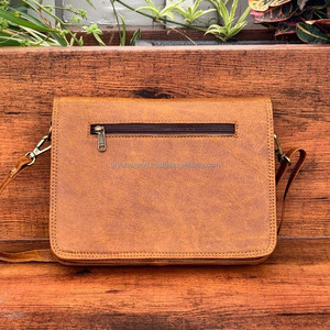 Bolso cruzado de cuero de grano completo hecho a mano de calidad superior, bolso de mujer de cuero genuino Vintage, bolso personalizado de lujo occidental - Product Image 5