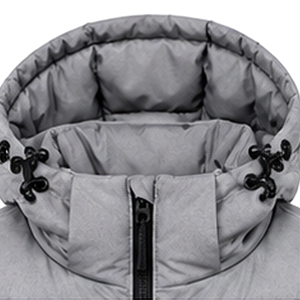<b>Lightweight</b> <b>Waterproof</b> Reversible Puffer <b>Jacket</b> with Cotton Filling Practical Side Zipper Closure Design for Winter Sports <b>Men</b> - Product Image 3