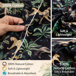 Kimono de Algodón con Estampado Floral Negro, Cuello en V, Ropa de Dormir Larga con Cordón Ajustable, Hecho a Mano, Ropa de Estar de Lujo para Mujer, Maria Garments - Product Image 5