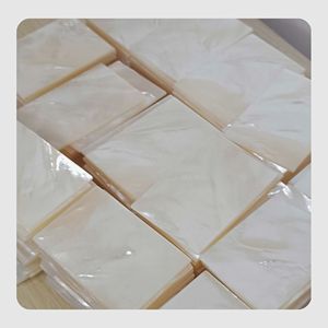 Placa de Nácar Natural Blanca, Material Decorativo para Incrustaciones en Muebles, Joyería, Manualidades y Bricolaje - Product Image 6