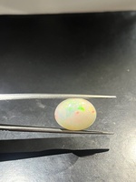 Opale d'Éthiopie naturelle non traitée de haute qualité, forme ovale, 9,70 carats, pierre précieuse certifiée IGI, production de bijoux, taille cabochon