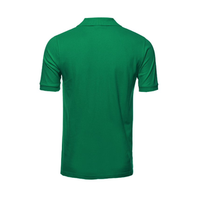 เสื้อโปโลแขนสั้นสีเหลืองสำหรับผู้ชาย ผ้าคอตตอนปิเก้ สีพื้น ใส่สบาย ระบายอากาศได้ดี ทรงปกติ - Product Image 6
