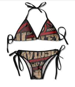 Wrap Around Waist Tie Swimsuit Adjustable Fitting Chic Minimalist Solid Color Sublimates Print Women Swimming Beach <b>Bikini</b> - Product Image 5