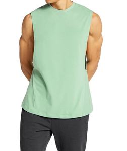 Nueva Camiseta sin Mangas Personalizada para Hombre, Material de Algodón, Secado Rápido, Transpirable, Moderna, para Gimnasio, Entrenamiento Muscular - Product Image 1
