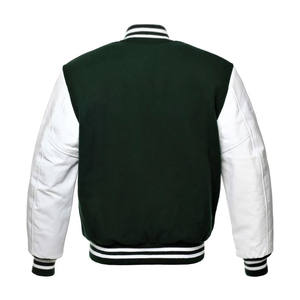 Chaqueta de Trabajo de Invierno para Hombre, Estilo Bomber, Mangas de Cuero, Cuello Alto, Tela de Lona Impermeable, Gruesa, con Logotipo Frontal - Product Image 3
