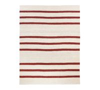 Tapis rayé fait main en jute 100% naturel, écologique, tissage plat, style bohème, tapis de designer, taille personnalisée
