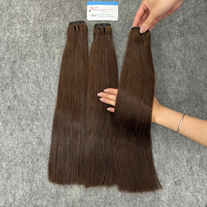 Nouvelle Collection 2026 : Cheveux Vierges Bruts Bruns Soyeux et Lisses – Tissage de Cheveux Humains Bruns du Vietnam avec Cuticules Entièrement Alignées - Product Image 6
