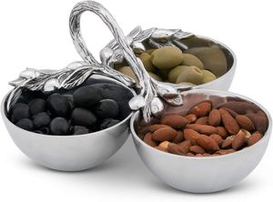 Bol décoratif en métal en forme de feuille, bol de service en forme de feuille, plateau en acier inoxydable en forme de feuille, plat en métal en forme de feuille, bol design en forme de feuille - Product Image 4