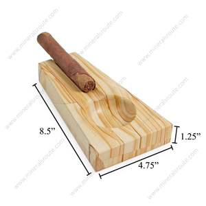 Cenicero Trapezoidal de Cigarros de Madera de Teca y Mármol, Hecho a Mano, Irrompible, con Diseño Personalizado al por Mayor - Product Image 2