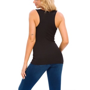 Top Deportivo Elástico de Alta Calidad para Mujer, Proveedor Mayorista, Marca Privada OEM, Top Casual sin Mangas de Longitud Regular para Mujer - Product Image 2