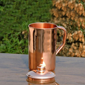 Carafe en cuivre de haute qualité, finition élégante, design décoratif pour table à manger, bec verseur anti-débordement - Product Image 4