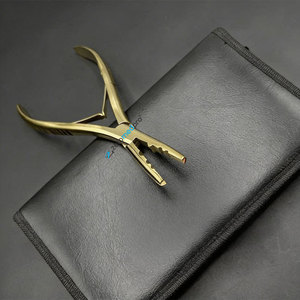 Pince à cheveux multifonctionnelle incurvée personnalisée à marque privée, en acier inoxydable, multi-plasma, 7 pouces - Product Image 6