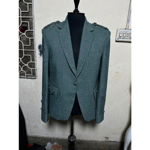 2026 Handmade <b>Men's</b> <b>Green</b> Wool Argyll Kilt Jacket & <b>Waistcoat</b> Scottish Traditional Oem Odm Factory Supplies - Product Image 1