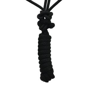 Black Nylon Braided Rope Horse Halter with Beaded Noseband & <b>Lead</b> Rope Adjustable Durable <b>Training</b> Halter OEM Supplier Bulk - Product Image 4