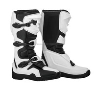 Bottes de moto enduro unisexes personnalisées pour l'hiver, hauteur genou, imperméables, respirantes, anti-UV, en cuir, antidérapantes