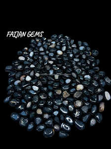 Cabujón de piedras preciosas sueltas Druzy negro Natural pulido Cristal de forma mixta de todos los tamaños para la fabricación de colgantes de joyería - Product Image 4