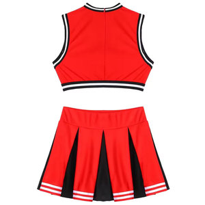 Uniforme de porristas con estampado a la venta en línea, disfraz hecho a medida sin mangas, uniforme de porristas transpirable. - Product Image 5