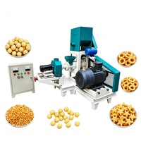 Máquina eléctrica recién mejorada para alimentos inflados, máquina extrusora para hacer aperitivos, máquina para hacer palomitas de arroz