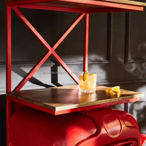 ตู้โชว์ของสะสมฟร็อกกี้บาร์ |   ตู้โชว์บาร์ไม้เนื้อแข็งสไตล์โมเดิร์นกลางศตวรรษ |   ชั้นวางของหรูหรา 2 ช่อง 3 ลิ้นชัก - Product Image 2