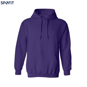 Sudadera con Capucha Verde Oliva para Hombre SPOFIT, Corte Regular, Algodón French Terry, Sudadera Informal con Capucha, Color Sólido, Ropa de Otoño - Product Image 3