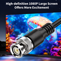 Câble vidéo HD-SDI BNC vers RCA Lotus Q9 pour caméra de surveillance, connecteur coaxial AV, signal vidéo TV, ligne de connexion vidéo SDI
