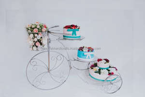 ขาตั้งเค้กโลหะทรงกลม ทำมือ สำหรับงานปาร์ตี้และงานแต่งงาน ขนาดปกติ - Product Image 5