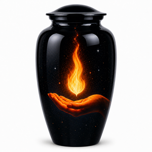 Luxury Premium Bullet Shaped Memorial Picture Sticker with Enamel Memorial Cremation Urn for Adults Human Funeral Ashes - Product Image 3