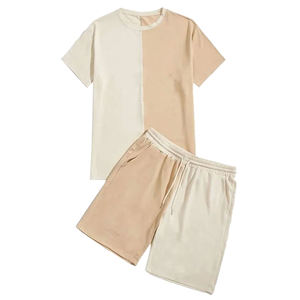 Ensemble T-shirt et Short Thermique Décontracté Vintage Oversize en Coton Lourd 360 Grammes de Haute Qualité pour Hommes – Vente en Gros - Product Image 4