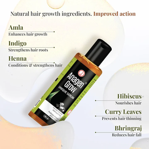 Suero capilar ayurvédico para el crecimiento del cabello, cuidado del cabello dañado y opaco, control del encrespamiento, suavidad, brillo, tratamiento líquido sin enjuague, 100 ml - Product Image 4