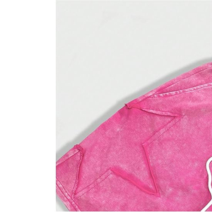 <b>Men's</b> <b>Pink</b> Tie Dye Drawstring <b>Shorts</b> With Pockets Casual Breathable Athletic Wear - Product Image 2