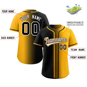 Maillots de baseball américains classiques personnalisés, maillots de baseball de haute qualité, maillots de baseball vierges, prix de gros OEM - Product Image 3