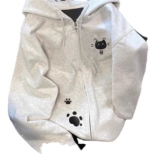 เสื้อฮู้ดมีซิปเข้ารูปสำหรับฤดูใบไม้ผลิฤดูใบไม้ร่วงเสื้อมีฮู้ดพิมพ์ลายแมวน่ารักแบบลำลองเสื้อผ้าแนวสตรีทเสื้อมีฮู้ดลำลองดีไซน์ยอดนิยมสำหรับผู้ชายและผู้หญิง - Product Image 6