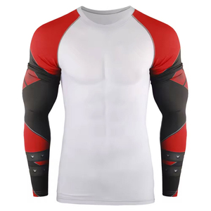 Meilleures ventes : Rashguard MMA pour hommes en Spandex/Polyester, respirant, séchage rapide, antibactérien, écologique, tailles et logo personnalisables - Product Image 1
