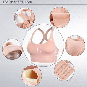 Top Deportivo Personalizado de Cuatro Vías Elásticas para Mujer, Tallas S, M, L, Espalda Cruzada, Liso, para Gimnasio, Fitness, Entrenamiento, Sujetador Deportivo - Product Image 4